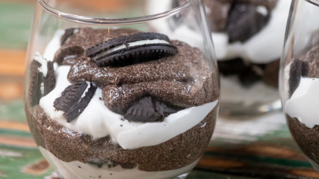 Doce de Nata com Bolacha de Chocolate e Baunilha