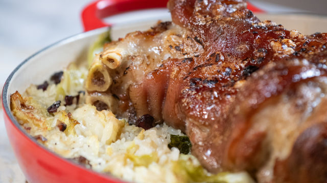 Arroz de Forno com Joelho de Porco