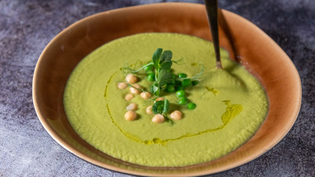 Creme De Ervilhas com Grão