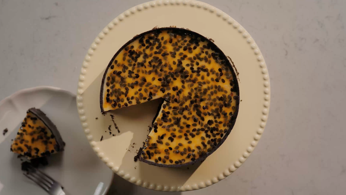 Tarte de Maracujá e Chocolate