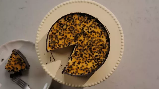 Tarte de Maracujá e Chocolate