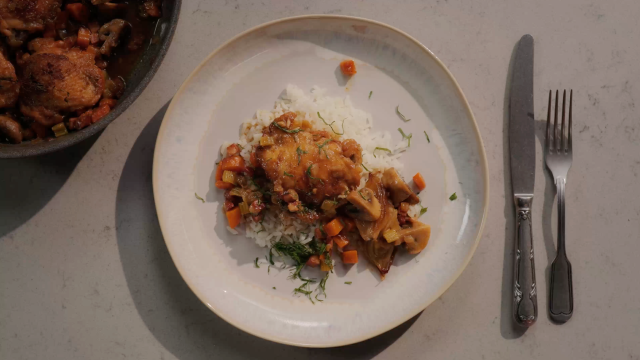 Coq Au Vin de Vinho Branco