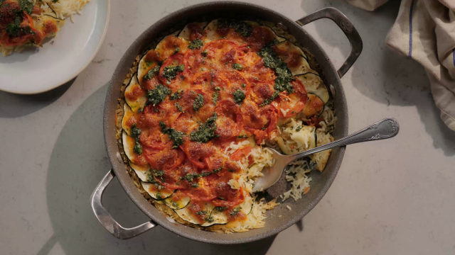 Arroz Mediterrâneo com Piso de Ervas Aromáticas