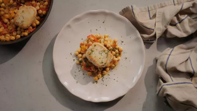 Medalhões de Pescada do Cabo com Escabeche de Limão