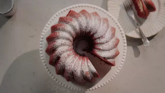 Bolo Red Velvet com Recheio de Cheesecake