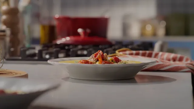 Creme de Milho com Tomate e Frango
