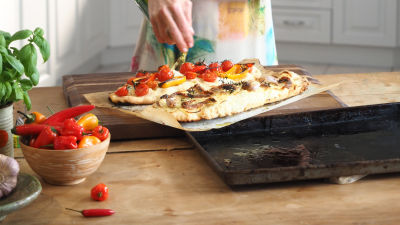 Skjaćata, toskanska lepinja na 2 načina