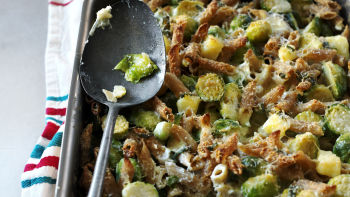 Integralna testenina s prokeljom, sirom i krompirom