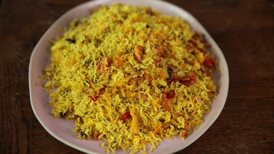 Birjani sa škampima i šafranom