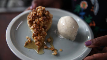 „Crumble“ od polovina krušaka