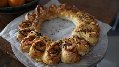 Pecivo sa šunkom i sirom (u obliku venca)