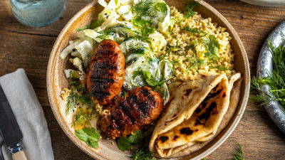 Jagnjeće ćufte s bulgurom i povrćem s jogurtom