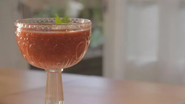 Supa od jagoda i sladoled od limuna