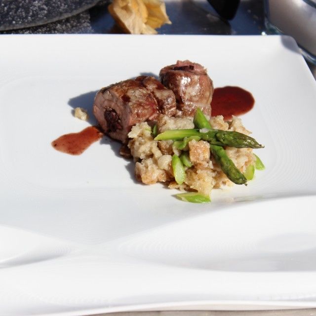 Svinjska šnicla punjena krvavicom