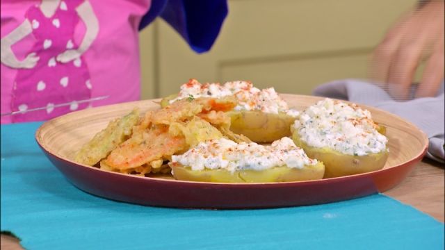 Pečeni krompiri tempura od povrća