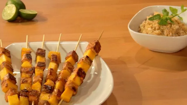 Ražnjići od lososa i manga