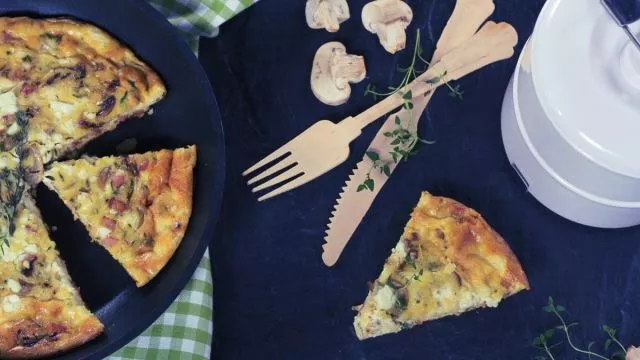 Fritata od slanine i tikvice