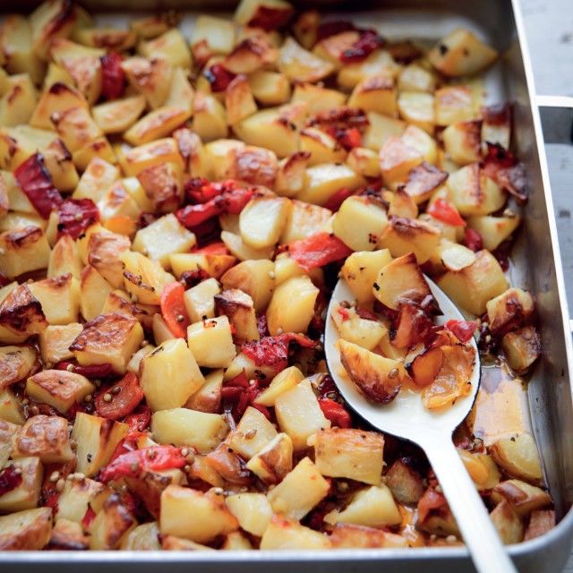 Krompir sa pečenom paprikom