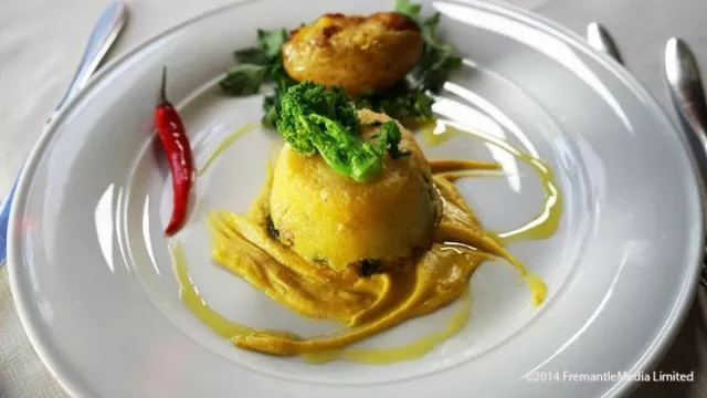 Pečena punjena palenta