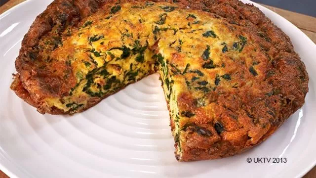 Fritata sa slaninom i grijer sirom
