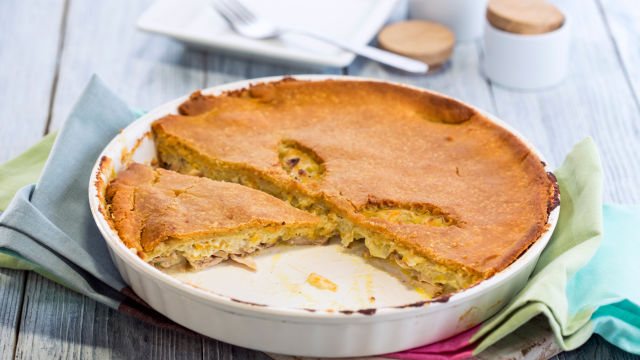 Pita s piletinom i topljenim sirom