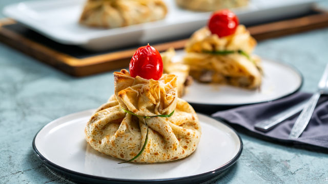 Tople palačinke s punjenjem od pečuraka