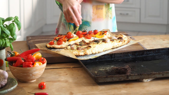 Skjaćata, toskanska lepinja na 2 načina