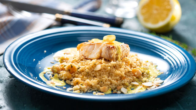Riba sa prelivom od šafrana i kuskusom