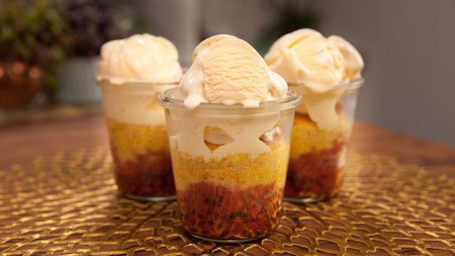Puding od malina u tegli