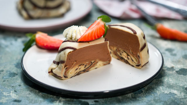 Palačinke s musom od čokoladnog maskarponea