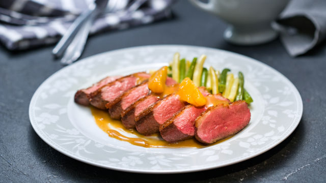 Pačji magre s prelivom od narandže