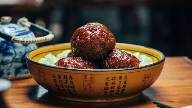 Mesne ćufte „lavlja glava” na „benbang” način