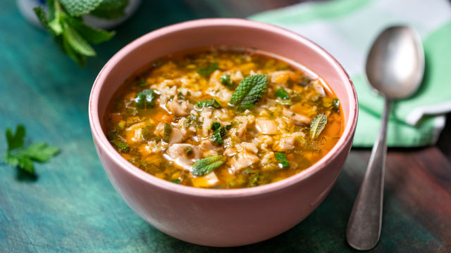 Čorba od gljiva sa rižom