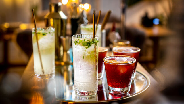 Roze negroni „spagliato“