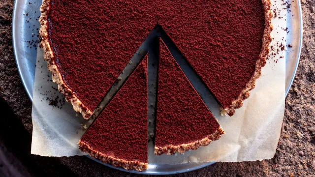 Mlečni, čokoladni tart