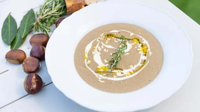 Čorba od vrganja i kestena