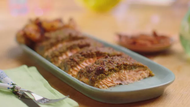 Losos sa sosom salsa verde