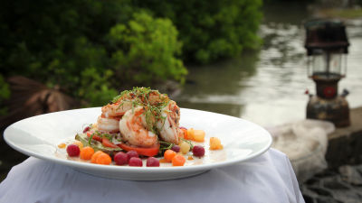 Kraljeve kozice z jedilnim oslezom