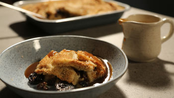 Earl grey puding s kruhom in maslom