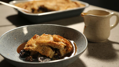 Earl grey puding s kruhom in maslom