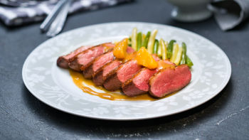 Duck Magret s pomarančno omako