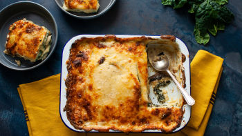 Piščančja lazanja z gobami