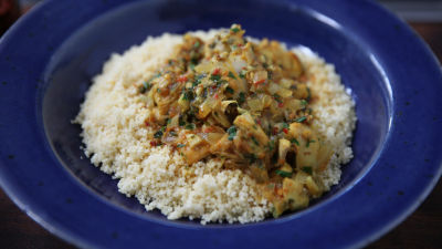 Piščančja obara z grenivko in kuskusom