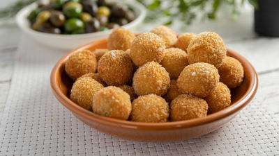 Olive Ascolane (Ocvrte polnjene olive)