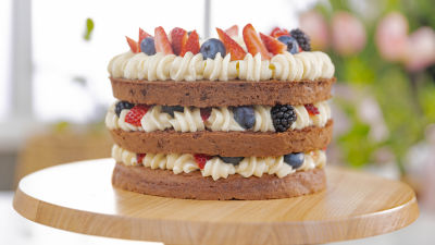 Čokoladna torta z jagodičjem