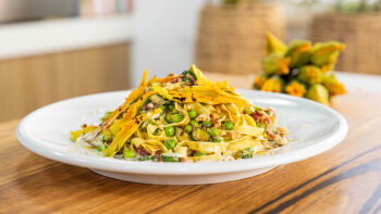 Fresh Tagliatelle With Zucchini Flowers & Mild Provolone Sauce