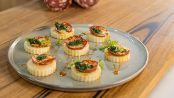 Polenta ‘bianca’ With Sopressata