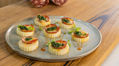 Polenta ‘bianca’ With Sopressata