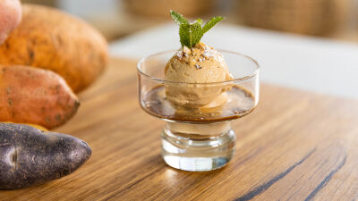 Sweet Potato Gelato ‘affogato’