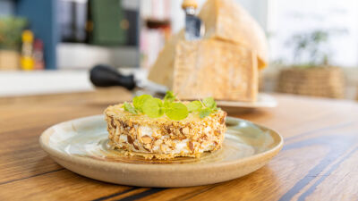 Parmigiano Reggiano ‘sandwich’, Whipped Ricotta & Prosciutto Di Parma